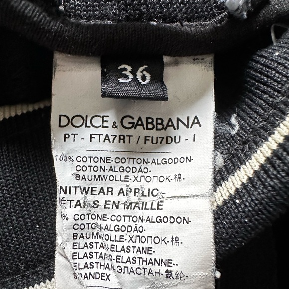 Dolce and Gabbana black Sweatpants sz 36 IT or sz 0 US - Picture 11 of 11